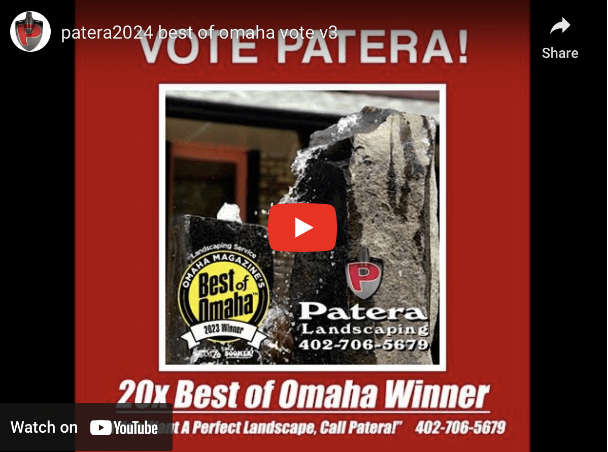 Best of Omaha Voting Begins July 1 Patera Landscaping